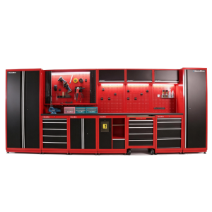 Nanoblox Garage Workbench Rolling Tool Cart with Drawers Boxes Industrial Garage Storage