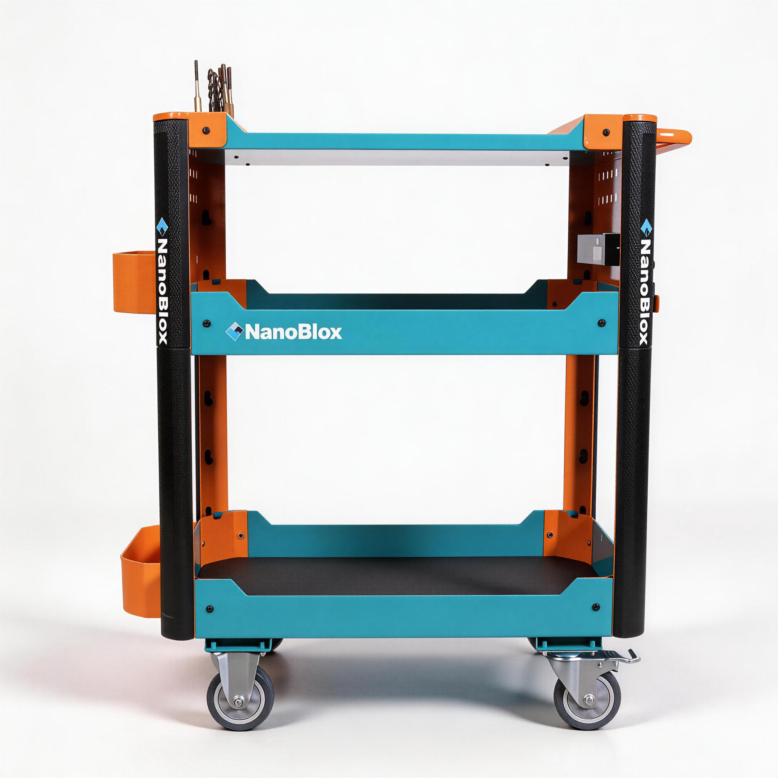 Nanoblox Metal Tool Cart for Workshop Storage Tool Cabinet