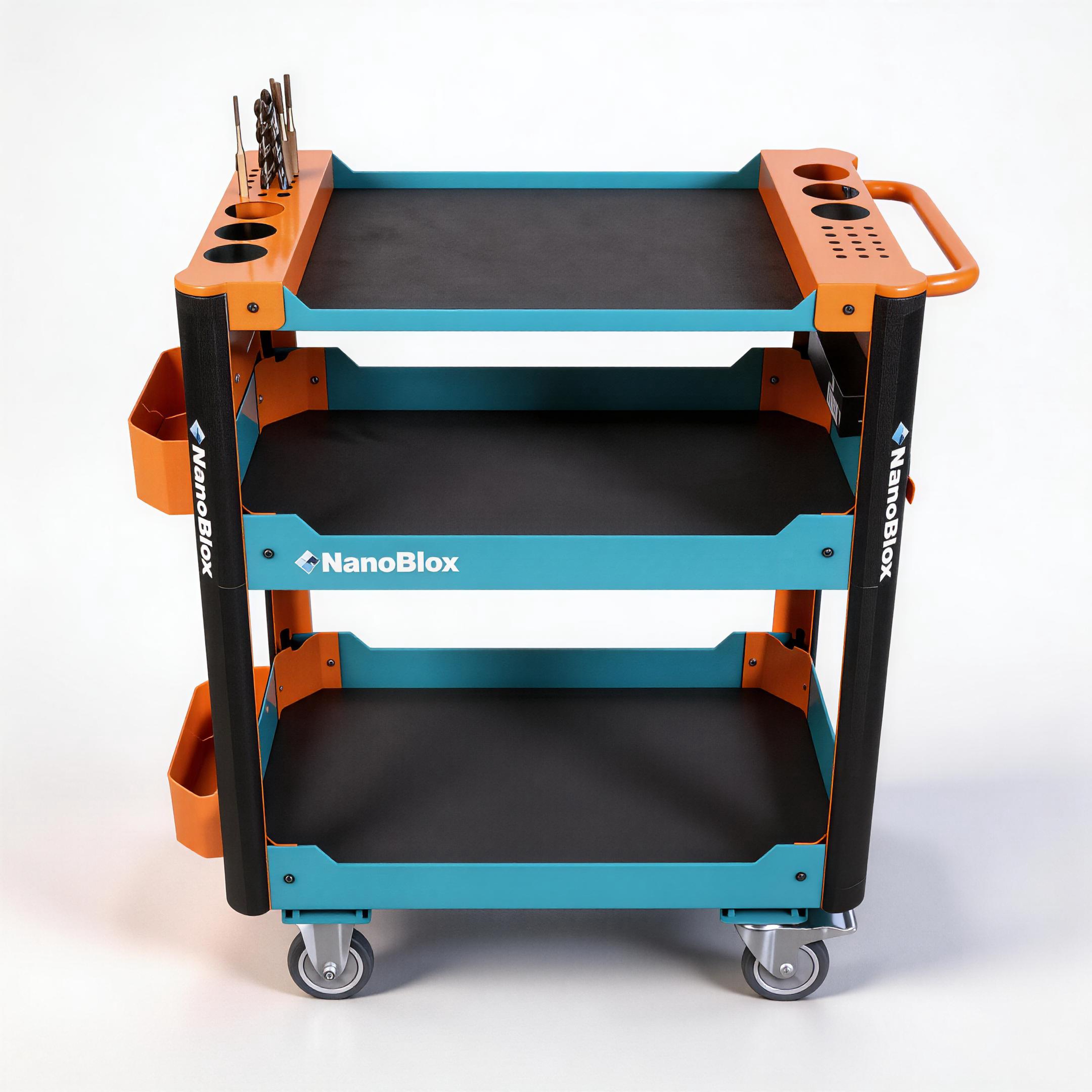 Nanoblox Metal Tool Cart for Workshop Storage Tool Cabinet - Image 3