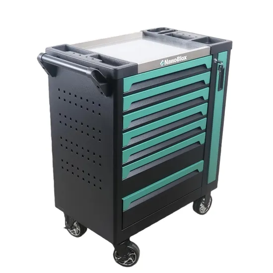 Nanoblox 3-Tier Rolling Cabinet Tool Cart with Drawer - Image 2