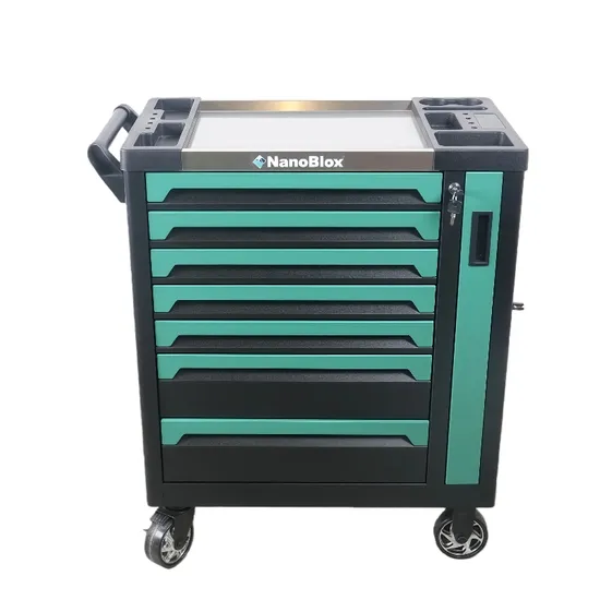 Nanoblox 3-Tier Rolling Cabinet Tool Cart with Drawer