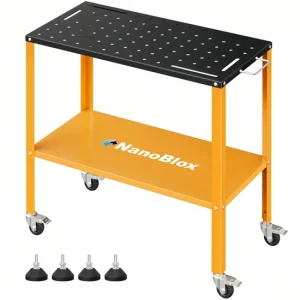Nanoblox All-Steel Construction Tool Cart with Powder-Coated Rust-Resistant Finish