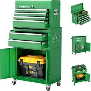Nanoblox Mobile Industrial Tool Trolley Tool Cabinets Heavy Duty Workshop