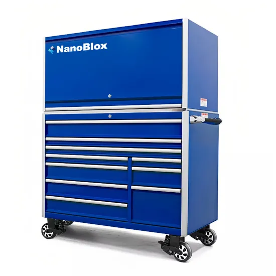 Nanoblox Steel Tool Cabinet with Workshop Tool Trolley and Box Easy Assemble - Image 2