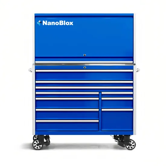 Nanoblox Steel Tool Cabinet with Workshop Tool Trolley and Box Easy Assemble