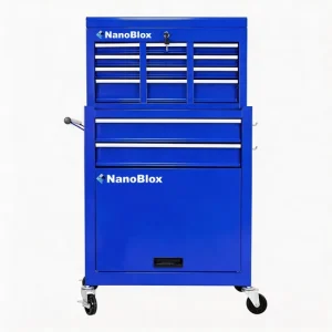 Nanoblox Tool Chest 8-Drawer High Capacity Tool Box Rolling Tool Storage Cabinet with Wheels and Drawers for Garage Workshop Repair Shop