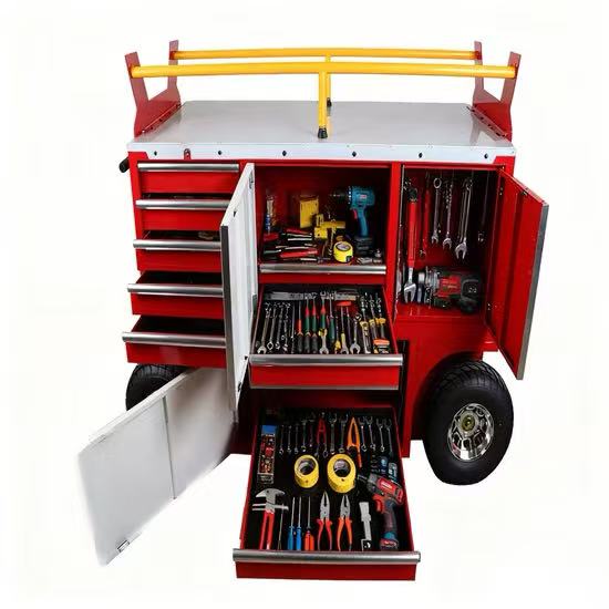 Nanoblox Pit Cart Big Wheels Tool Trolley Mechanic Drawer Tool Cabinets Supplier