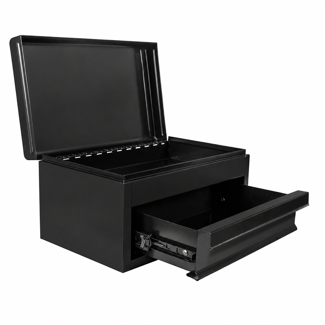 10.24-inch Mini Tool Box with Tray in Black - Image 2