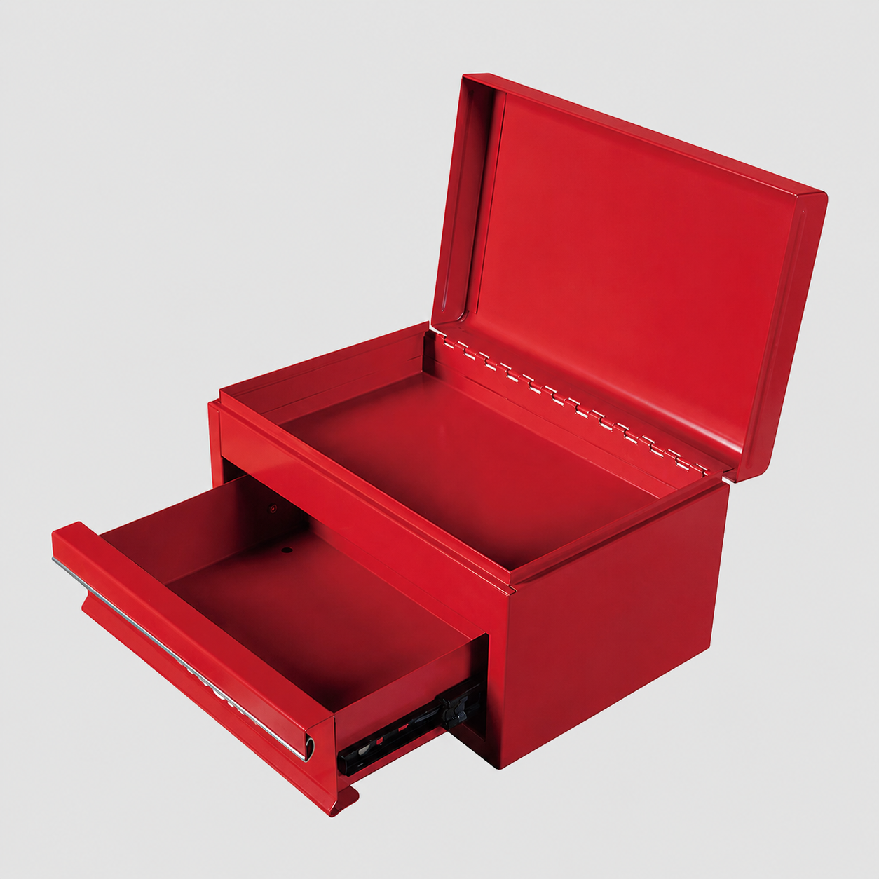 10.24-inch Mini Tool Box with Tray in Red - Image 2