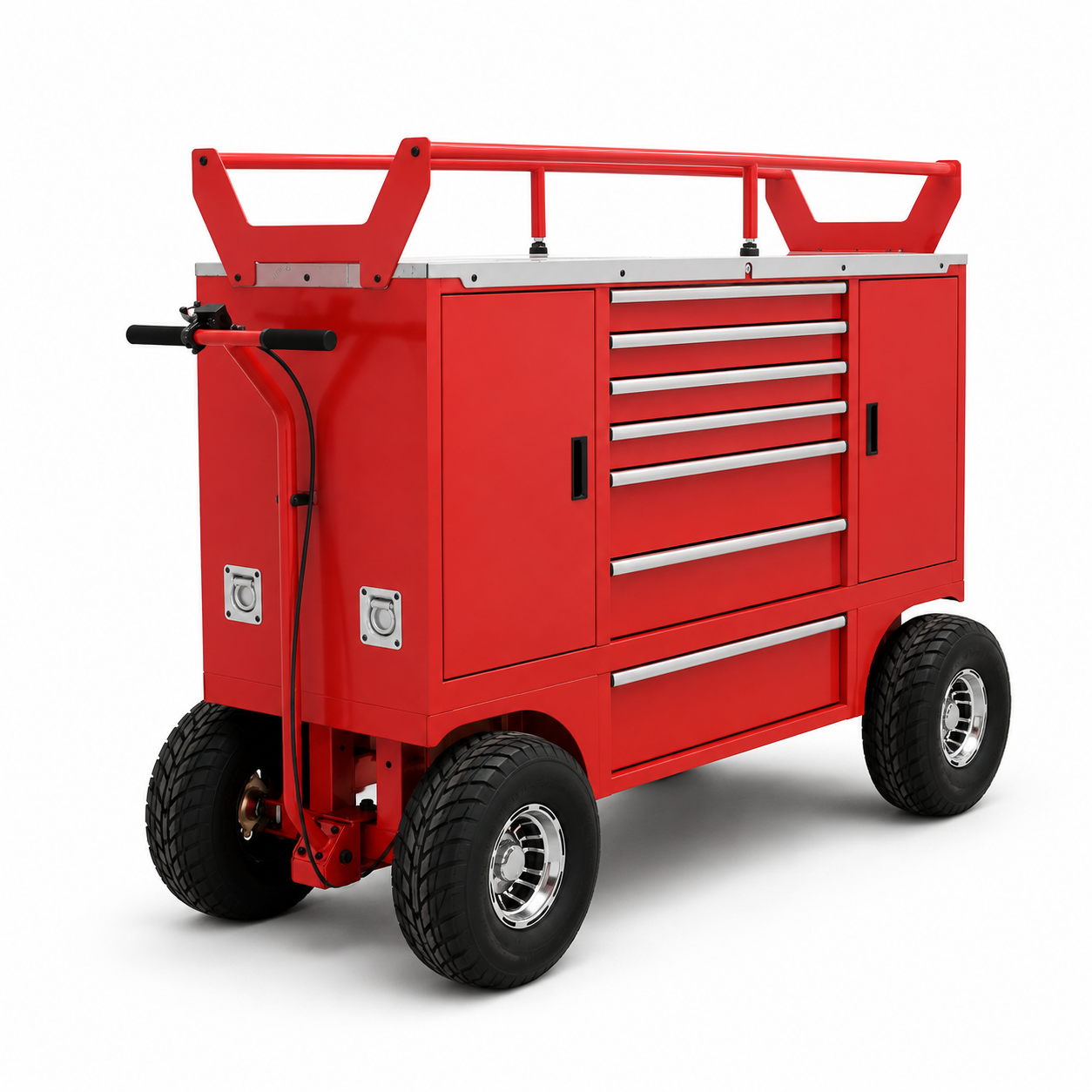 Nanoblox Pit Cart Tool Trolley Mechanic Drawer Tool Cabinets Supplier Mobile Repair Cart - Image 2