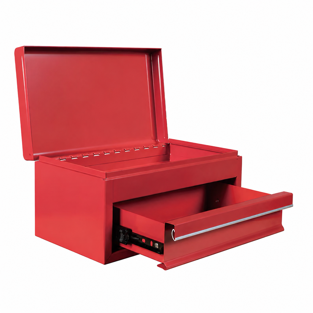 10.24-inch Mini Tool Box with Tray in Red - Image 3