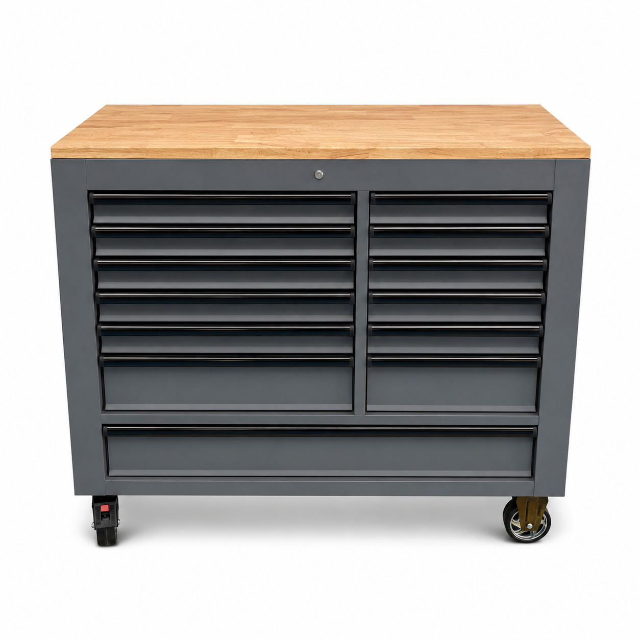 Nanoblox Stainless Steel Mobile Tool Box 13 Drawer Rolling Chest Removable Organizer - Image 7