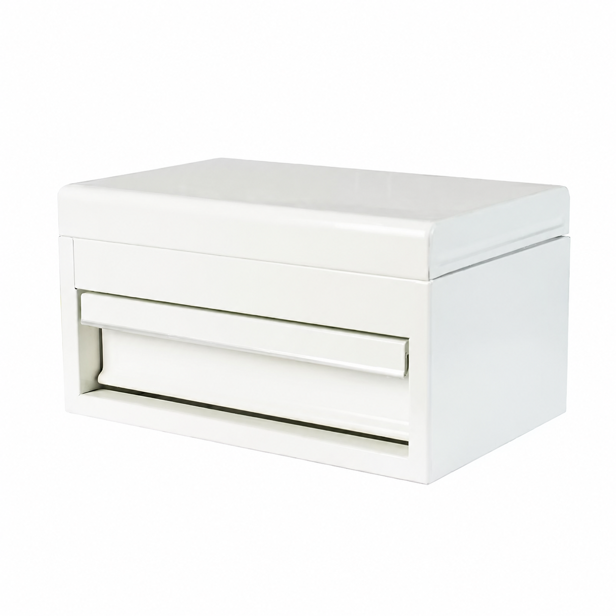 10.24-inch Mini Tool Box with Tray in White