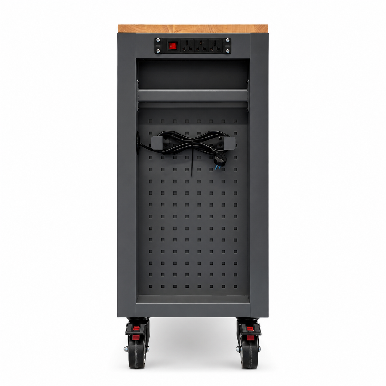 Nanoblox Stainless Steel Mobile Tool Box 13 Drawer Rolling Chest Removable Organizer - Image 4