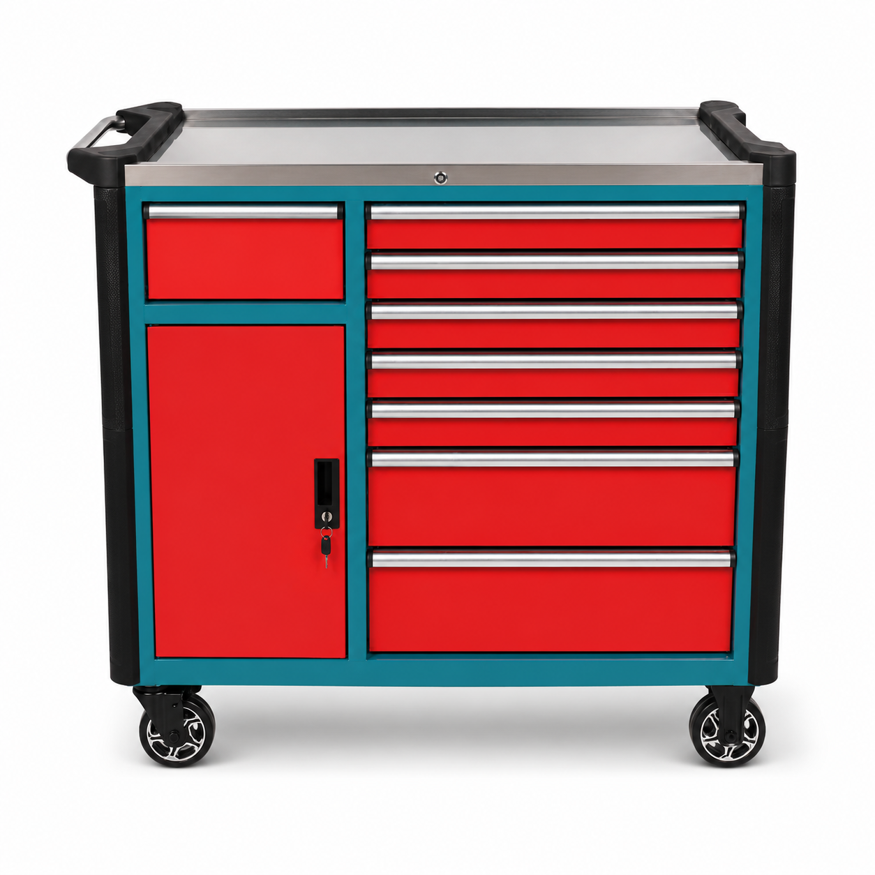 Nanoblox 9 Drawers Rolling Cabinet Tool Cart with Lockable Steel Frame - Image 2