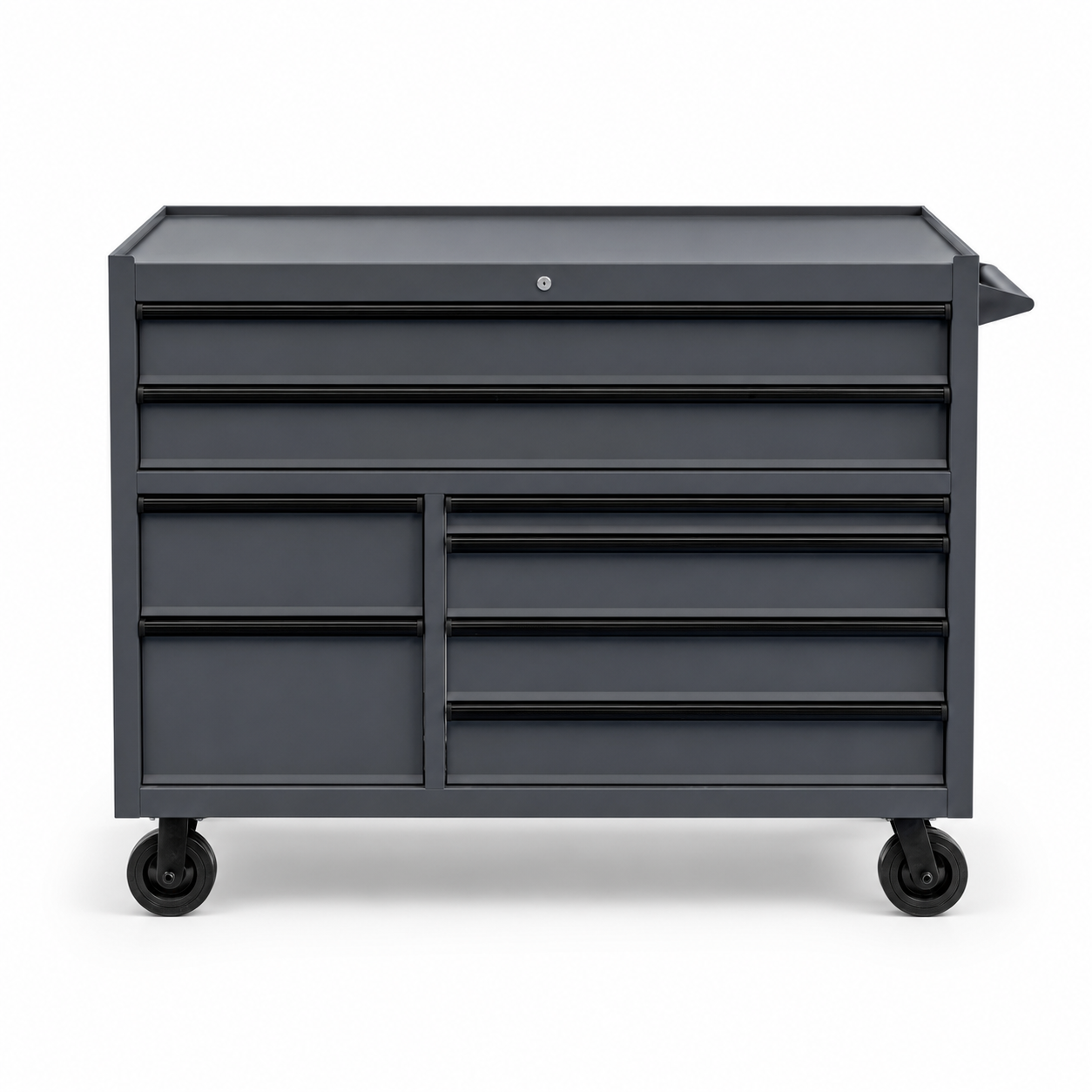 Nanoblox Stainless Steel Mobile Tool Box 8 Drawer Rolling Chest Removable Organizer - Image 2