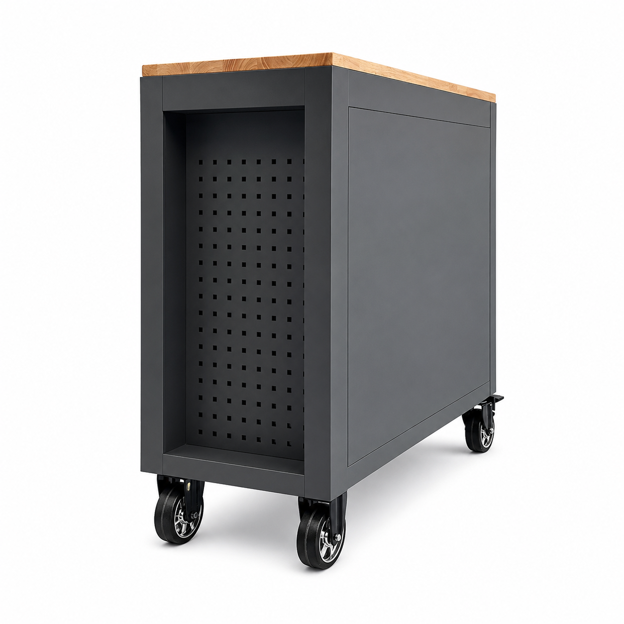 Nanoblox Stainless Steel Mobile Tool Box 13 Drawer Rolling Chest Removable Organizer - Image 2