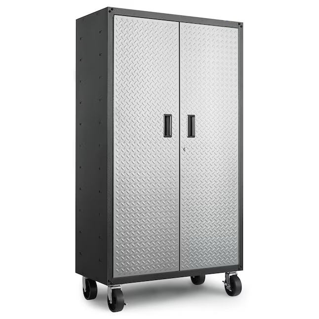 Large GearBox 36-in W x 72-in H x 18-in D Freestanding or wall-mounted Steel Garage Cabinet in Gray - Image 2