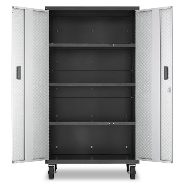 Large GearBox 36-in W x 72-in H x 18-in D Freestanding or wall-mounted Steel Garage Cabinet in Gray - Image 3