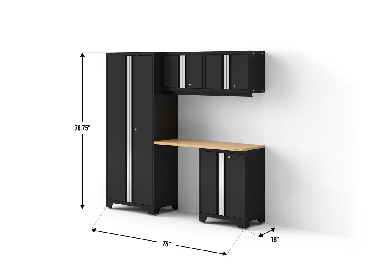 Bold Series 5PC Garage Cabinetry Set · 24-Gauge Steel · Fully Welded - Image 2