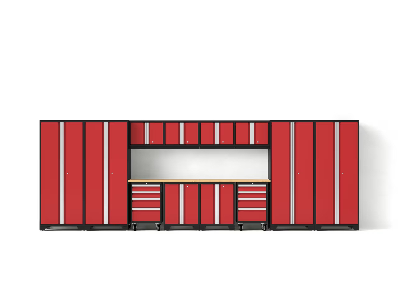 Bold Series 14PC Garage Cabinetry Set · 24-Gauge Steel · Fully Welded