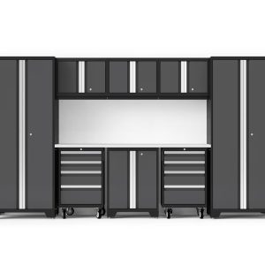 Bold Series 9PC Garage Cabinetry Set · 24-Gauge Steel · Fully Welded