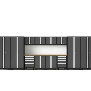 Bold Series 14PC Garage Cabinetry Set · 24-Gauge Steel · Fully Welded
