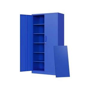 Metal Storage Cabinets with Lock Doors,Tall Locker Organizer Steel Garage Cabinets
