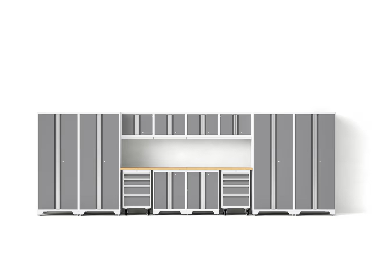 Bold Series 14PC Garage Cabinetry Set · 24-Gauge Steel · Fully Welded