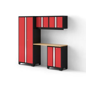 Bold Series 5PC Garage Cabinetry Set · 24-Gauge Steel · Fully Welded