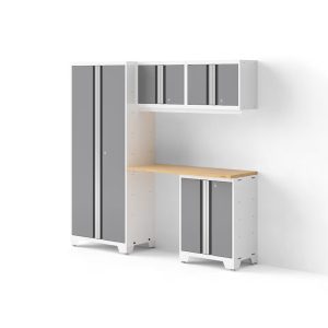 Bold Series 5PC Garage Cabinetry Set · 24-Gauge Steel · Fully Welded