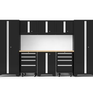 Bold Series 9PC Garage Cabinetry Set · 24-Gauge Steel · Fully Welded