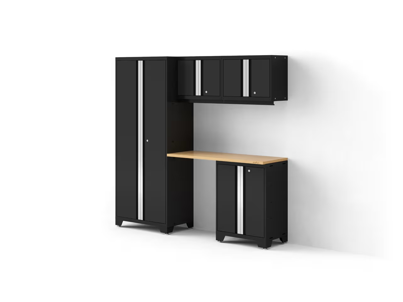 Bold Series 5PC Garage Cabinetry Set · 24-Gauge Steel · Fully Welded