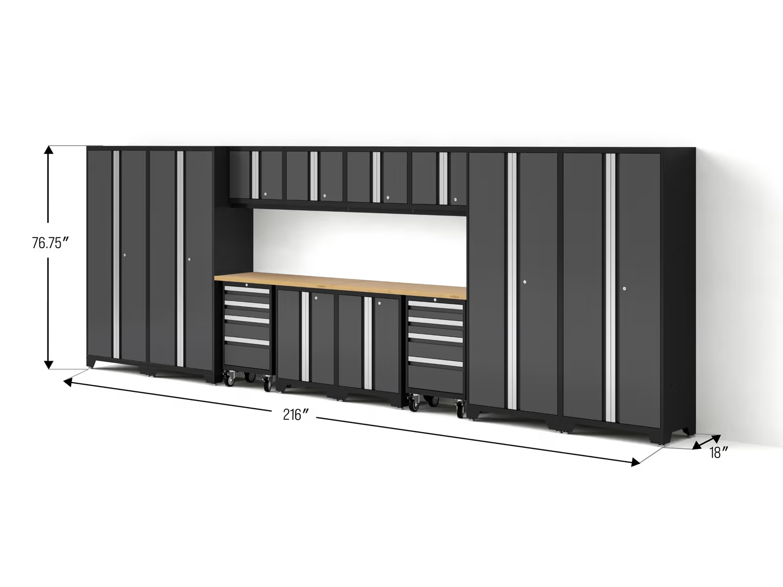 Bold Series 14PC Garage Cabinetry Set · 24-Gauge Steel · Fully Welded - Image 3