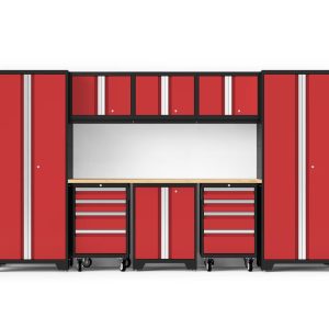 Bold Series 9PC Garage Cabinetry Set · 24-Gauge Steel · Fully Welded
