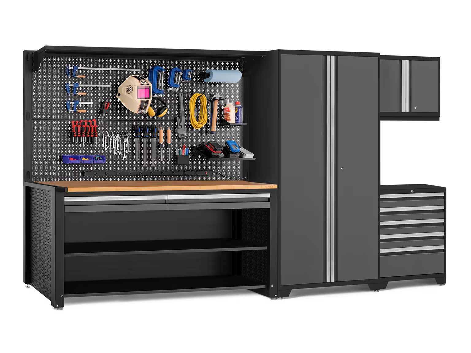 Pro Series 5PC Garage Cabinetry Set · 18-Gauge Steel · Fully-Welded
