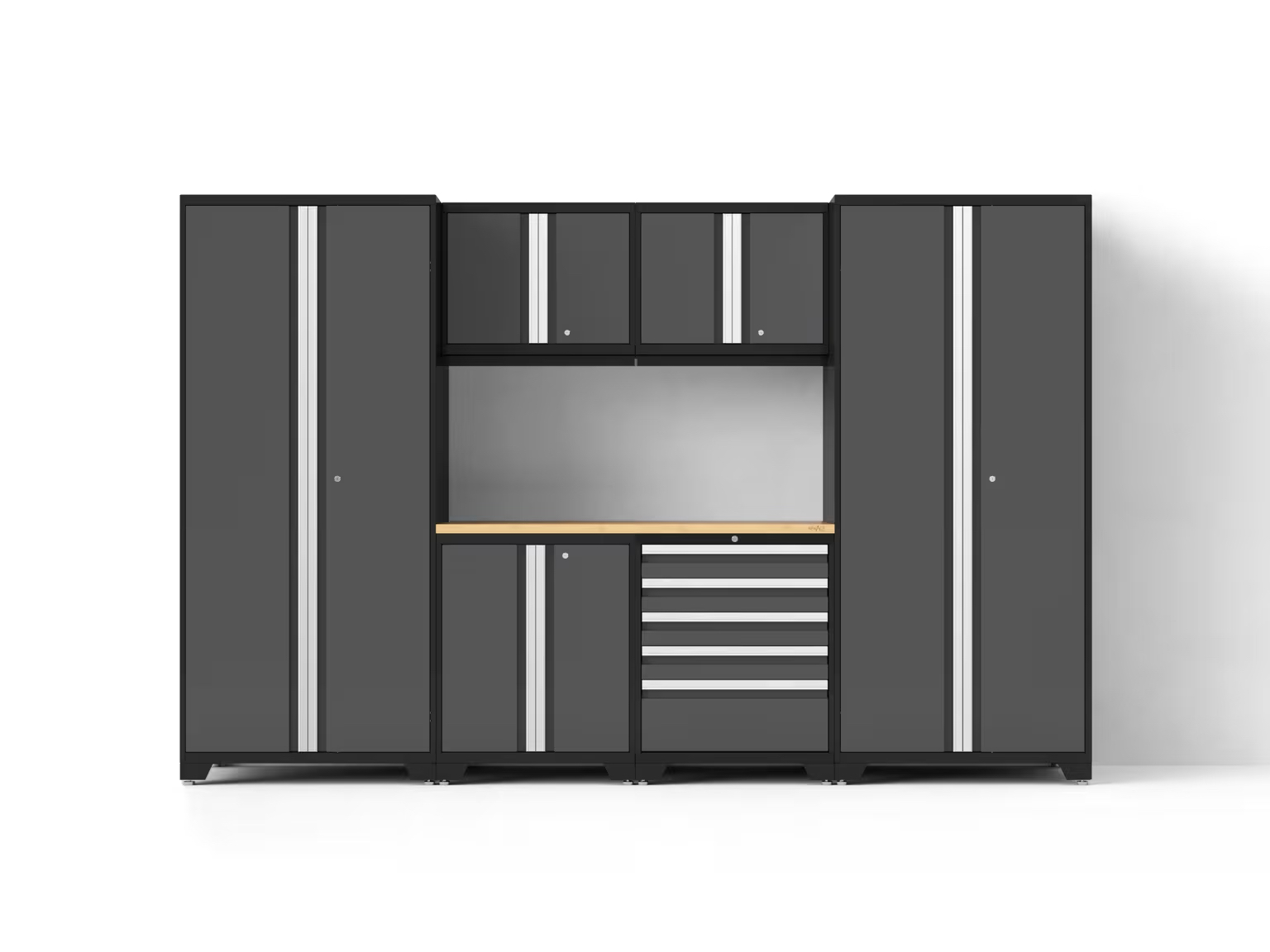 Pro Series 7PC Garage Cabinetry Set · 18-Gauge Steel · Fully-Welded